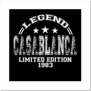 CASABLANCA 1983. Legend. Limited Edition. Born In 1983. Posters and Art